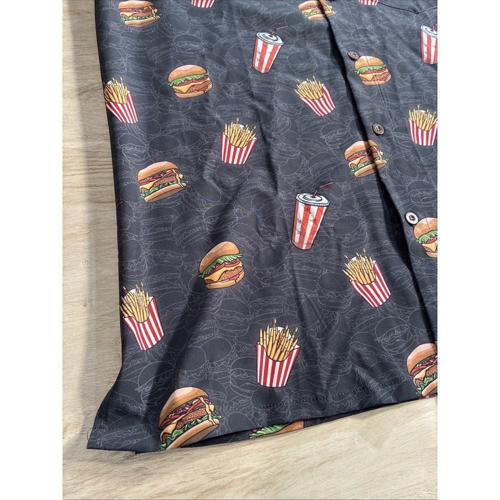 Retro Rifle FRYDAY Button Down Shirt. Men's Large - Picture 5 of 7